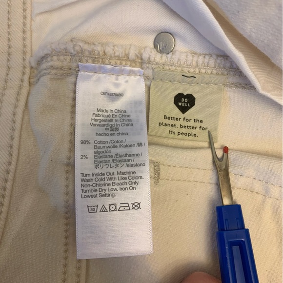 Madewell Denim Skirt Vintage Canvas Wash  size 10 - Picture 8 of 8